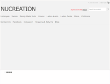 Tablet Screenshot of nucreation.com